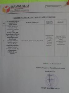 Tidak Mengandung Unsur Kampanye, Bawaslu Hentikan Kasus Intan Fauzi