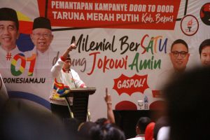 Milenial Bekasi Bersatu Deklarasi Dukung Jokowi-Ma’ruf Amin