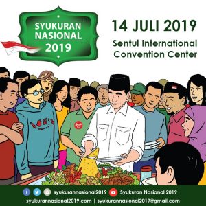 Syukuran Nasional Kemenangan Jokowi – KH Ma’aruf Amin 14 Juli di Sentul International Convention Center
