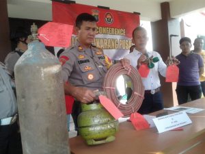 Polisi Bekuk Pencuri Besi Penyangga Pipa Gas