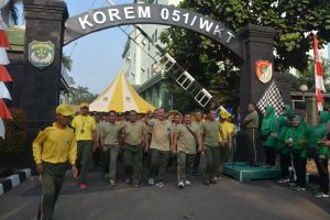 Peringati HUT ke 21, Korem 051/ Wijayakarta Gelorakan Go Green