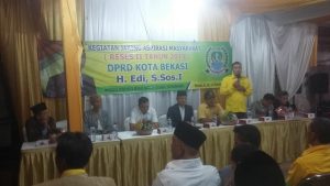 Tampung Aspirasi, H.Edi Komitmen Perjuangkan Pendidikan, infrastruktur dan Sosial Budaya