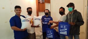 Peduli Pers Kota Bekasi, Anggota DPR Intan Fauzi Salurkan Bantuan Sembako