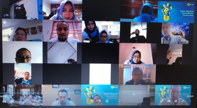Bersama PLN UID Jawa Barat, UP3 Bekasi Ikuti Zoom Meeting dengan Awak Media