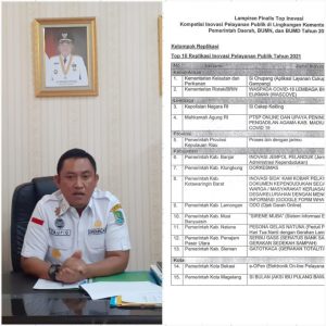 Mantap, Inovasi E Open Disdukcapil Kota Bekasi Masuk Top 15 Finalis Kemenpan RB