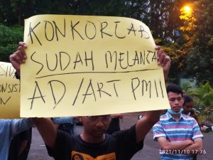 Dinilai Inkonstitusi, Konkoorcab XX Jabar di Demo PMII se-Jabar