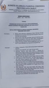 Atlet Ramai-ramai Menolak SK KONI Jabar