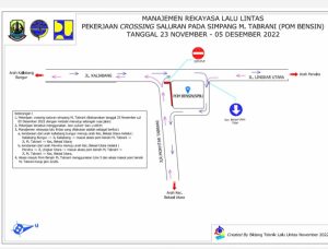 Crossing Saluran di Jalan Mochtar Tabrani, Ini Penjelasannya