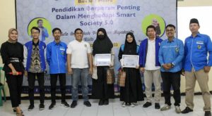 Sambangi SMK Equin Pangeran Jayakarta, DPK KNPI Medansatria  Edukasi Era Smart Society 5.0