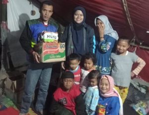 Peduli Sesama, Lia Bantu Korban Gempa