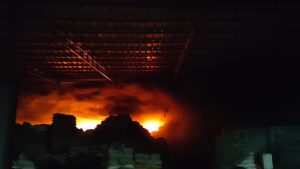 Gudang Limbah Plastik di Bntargebang Terbakar