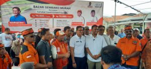 Bazar Sembako Kolaborasi Sandi Uno, Heri Koswara dan Kamil Syaikhu