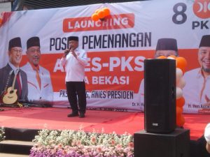 Presiden PKS Resmikan Posko Pemenangan Anies di Kota Bekasi