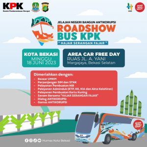 Bus Roadshow KPK Akan Hadir di Kota Bekasi