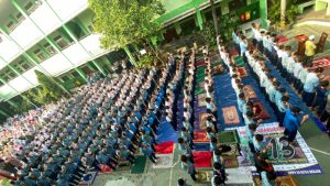 Minta Hujan, Ratusan Siswa SMPN 18 Shalat Istisqo