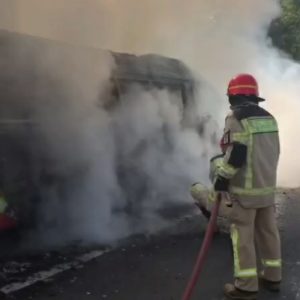 Kronologi Mobil Milik KONI Kota Bekasi Terbakar