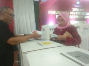 KPU Kota Bekasi Helat Simulasi Pemungutan Suara