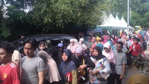 Gerakan Pangan Murah di Harapan Jaya Berjalan Tertib