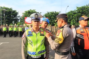 Polrestro Bekasi Kota Apel Pasukan Operasi Keselamatan Jaya 2024