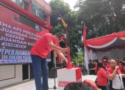 PDI Perjuangan Kota Bekasi Sambut Obor Api Perjuangan