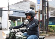 Gani Muhamad Safari Keliling ke Wilayah Naik Motor
