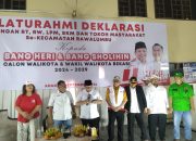 Ratusan Warga Rawalumbu Deklarasi Dukung Heri Koswara – Sholihin