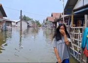 Empat Hari Desa Pantai Bahagia Terendam Banjir Rob