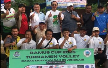 Wakil Wali Kota Bekasi Buka Turnamen Voli Bamus Cup 2025 di Bojongsari