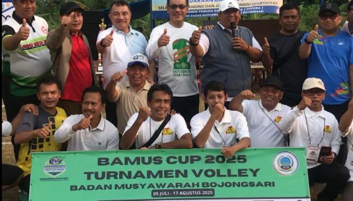 Wakil Wali Kota Bekasi Buka Turnamen Voli Bamus Cup 2025 di Bojongsari
