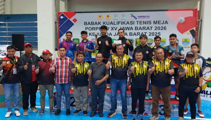 BK Porprov Jabar Tenis Meja Resmi Ditutup, Kota Bekasi Bidik Prestasi Lebih Tinggi