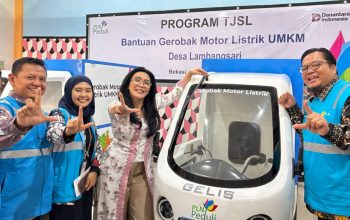Program TJSL PLN Hadirkan Bantuan Gerobak Motor Listrik untuk UMKM Desa Lambangsari
