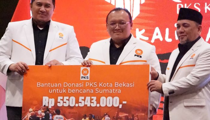 Rakerda PKS Kota Bekasi Himpun Donasi Lebih dari Rp500 Juta untuk Korban Bencana Sumatera