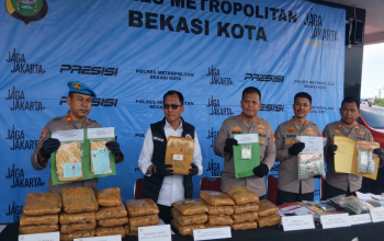 Polres Metro Bekasi Kota Ungkap Kasus Narkotika dan Obat Keras, 98 Tersangka Diamankan
