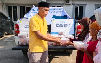 YBM PLN Cikarang Luaskan Kepedulian di Idul Adha Melalui Program Tebar Berkah Daging 