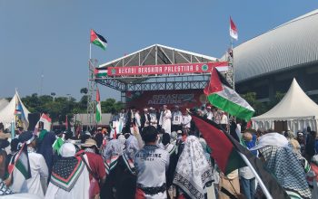 Aksi Bekasi Bersama Palestina, Warga Suarakan Dukungan dan Galang Donasi