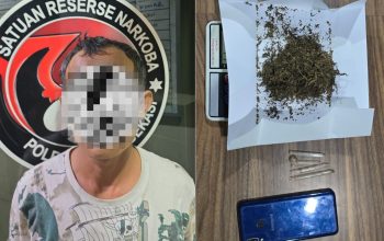 Satresnarkoba Polres Metro Bekasi Tangkap Terduga Pengedar Ganja 