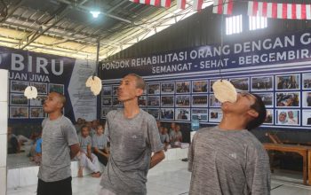 85 Pasien ODGJ di Yayasan Jamrud Biru Ikuti Upacara HUT ke-81 RI 