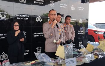 Polres Metro Bekasi Kota Bongkar Produksi Tembakau Sintetis, Tiga Tersangka Diamankan 