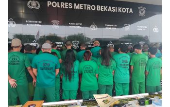 Operasi Nila Jaya, Polres Metro Bekasi Kota Amankan 74 Tersangka